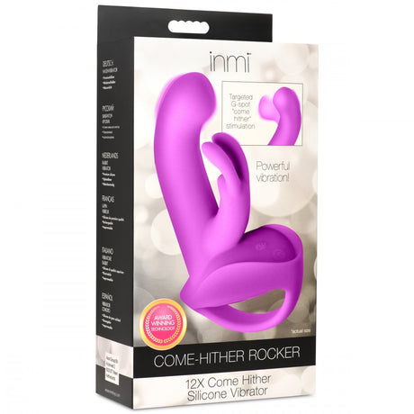 12X Come-Hither Rocker Silicone Vibrator - image 8