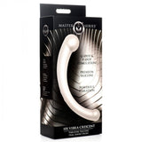 10X Vibra-Crescent Vibrating Silicone Dual-Ended Dildo - Silver - image 4