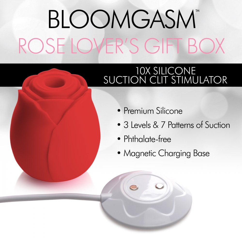The Rose Lover's Gift Box 10X Clit Suction Rose - Red - image 3