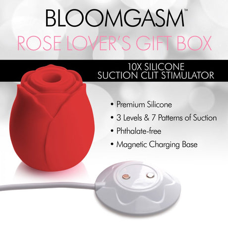 The Rose Lover's Gift Box 10X Clit Suction Rose - Red - image 3