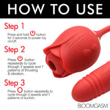 10X Romping Rose Suction and Thrusting Vibrator - image 8