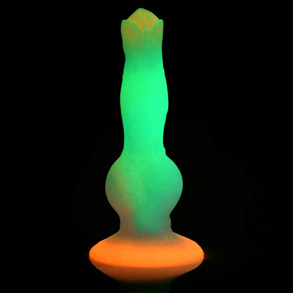 Space Cock Glow-in-the-Dark Silicone Alien Dildo - image 4