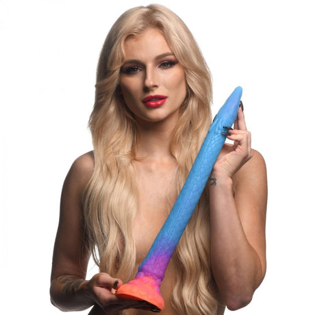 Makara Glow-in-the-Dark Silicone Snake Dildo - image 2