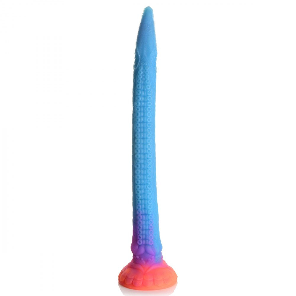 Makara Glow-in-the-Dark Silicone Snake Dildo - image 5