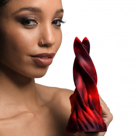 Hell Kiss Twisted Tongues Silicone Dildo - image 2