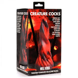 Hell Kiss Twisted Tongues Silicone Dildo - image 8