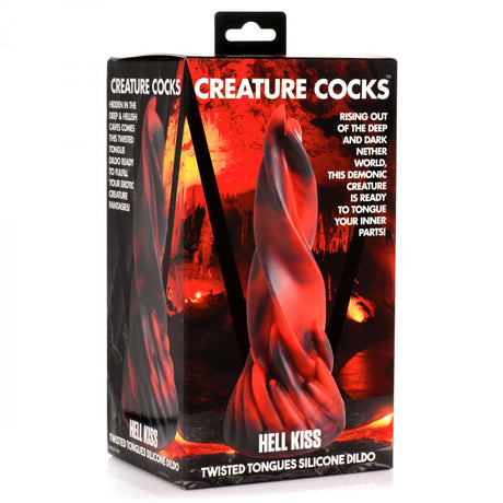Hell Kiss Twisted Tongues Silicone Dildo - image 8