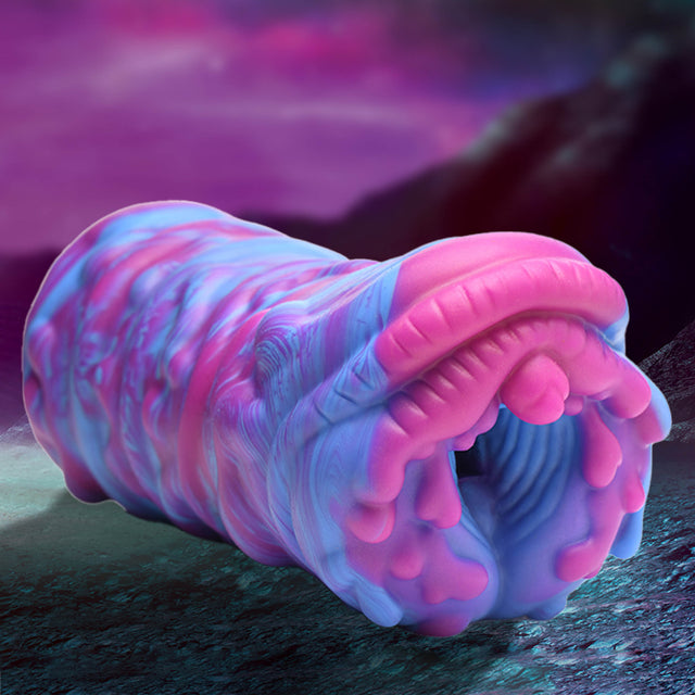 Creature Cocks Cyclone Alien Vagina Stroker — Pink/Blue, 6.5 in - CC-AH160
