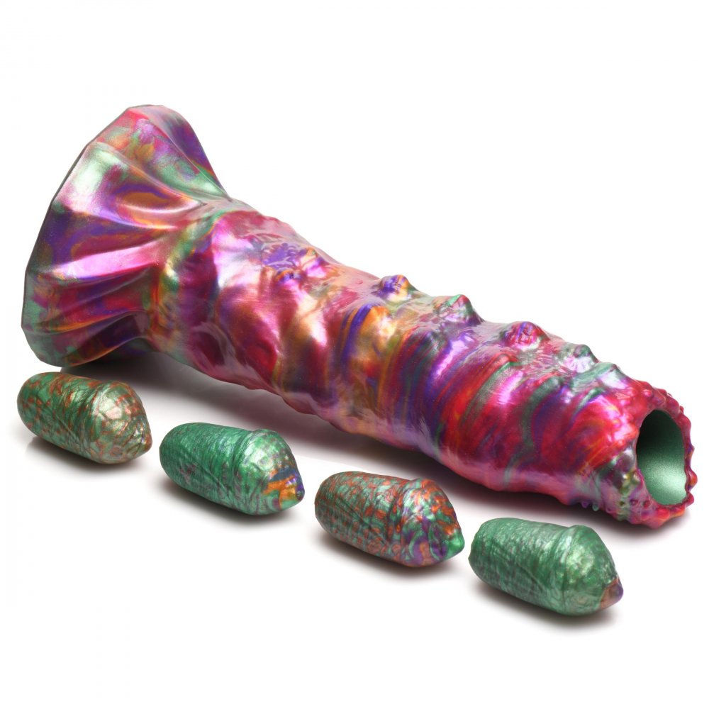 Larva Silicone Ovipositor Dildo with Eggs - image 6