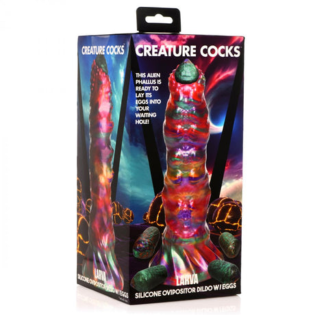 Larva Silicone Ovipositor Dildo with Eggs - image 9