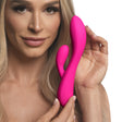Bang! 10X Flexible Silicone Rabbit Vibrator — Pink, Dual Motor - 848518052094