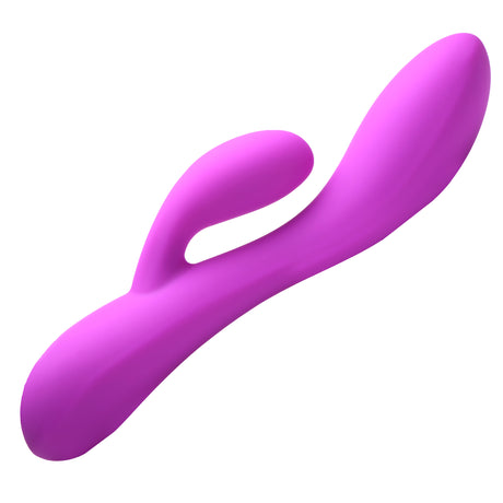 Bang! 10X Flexible Silicone Rabbit Vibrator — Pink, Dual Motor - 848518052094