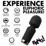 10X Mini Silicone Wand - Black - image 5