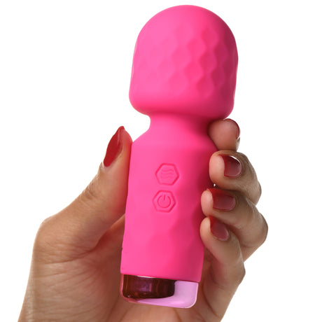 Bang! 10X Mini Silicone Wand — 4.5 in Rechargeable Black - BNG-AH205-BLK