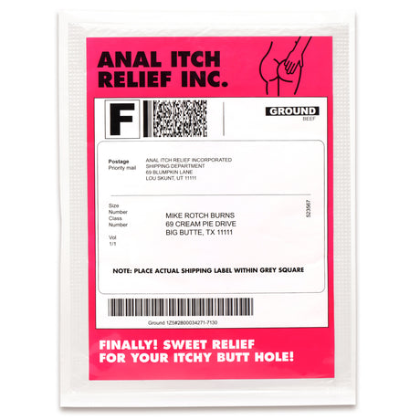 Frisky Anal Itch Relief Gag Feather Gift — Red - 848518053107