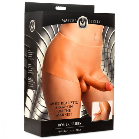 Boner Briefs Silicone Penis Strap On - Large - image 10