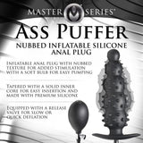 Ass Puffer Nubbed Inflatable Silicone Anal Plug - image 2