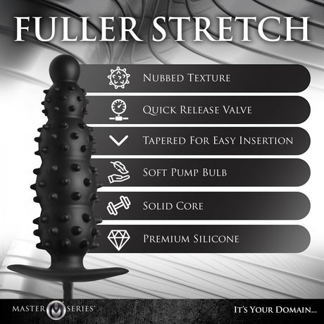 Ass Puffer Nubbed Inflatable Silicone Anal Plug - image 4