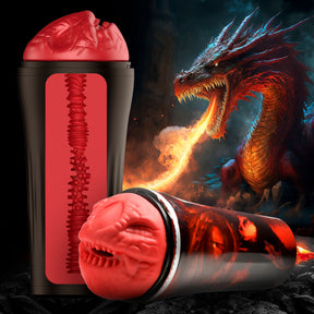 Creature Cocks Dragon Snatch Stroker — Red TPE - CC-AH243-RED