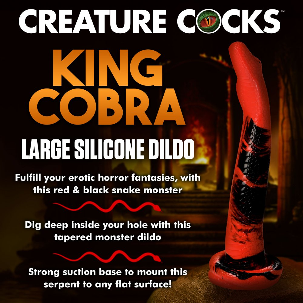King Cobra Silicone Dildo - 14 Inch - image 2