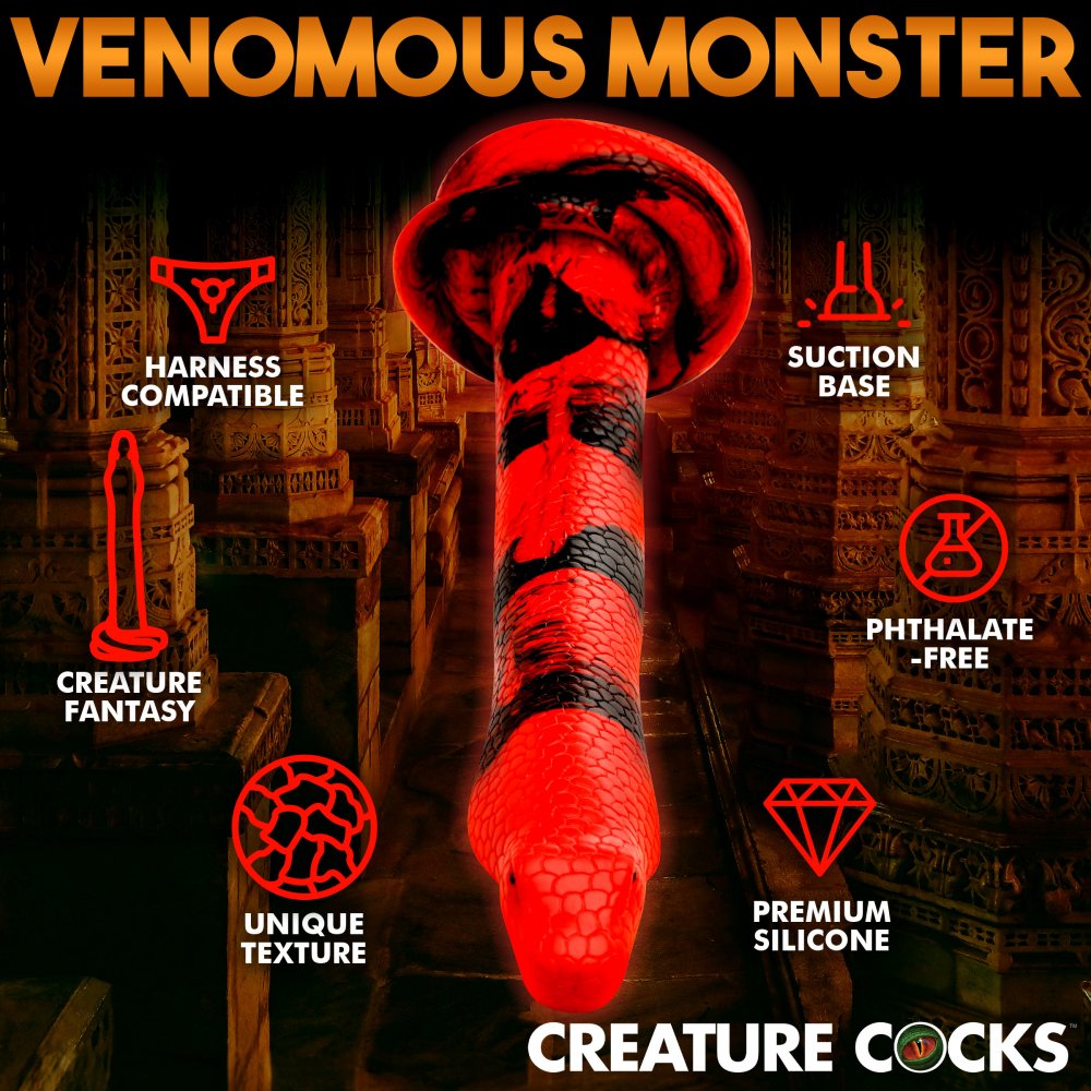 King Cobra Silicone Dildo - 14 Inch - image 4