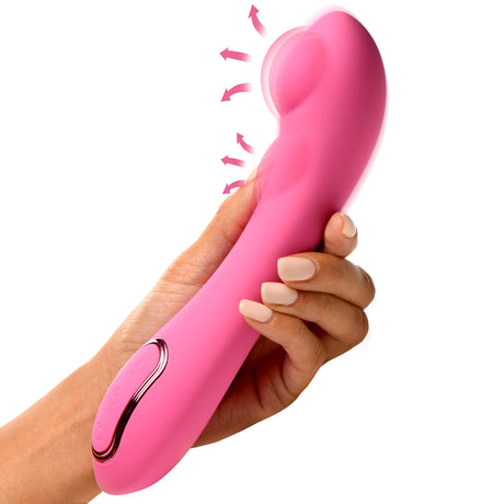 Inmi Extreme-G Inflating G-Spot Vibrator — Pink Silicone, Rechargeable - INM-AH293
