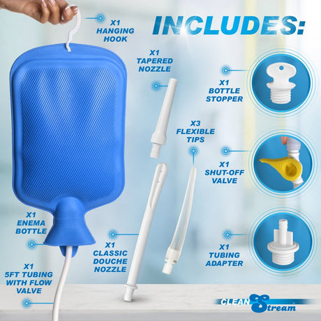 Deluxe Shower Enema Kit with 5 Tips - image 6