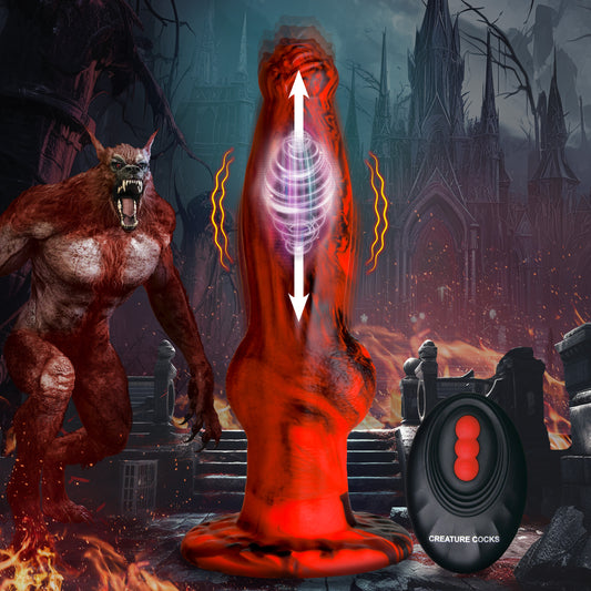 Hell Wolf Thrusting and Vibrating Silicone Dildo by Creature Cocks