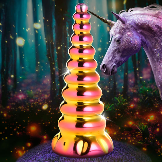 Twilight Rainbow Glass Dildo by Creature Cocks