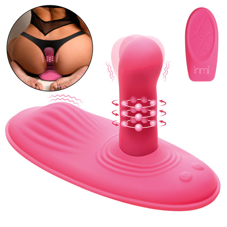 Inmi Spin n' Grind Rotating & Vibrating Silicone Grinder — Pink - 848518053848