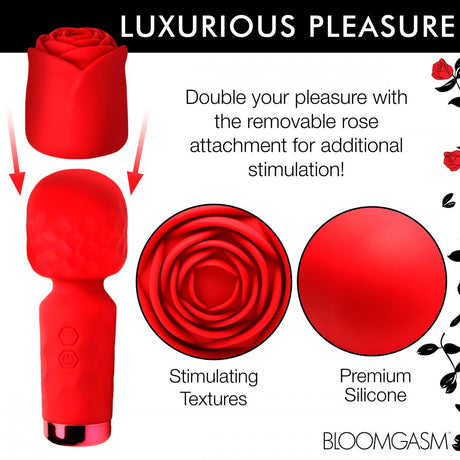 Pleasure Rose-Petite Mini Silicone Rose Wand - image 3