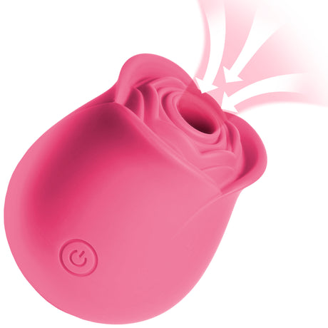 Bloomgasm Perfect Rose Clitoral Stimulator — Pink, Rechargeable - 848518053930