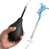CleanStream Enema Bulb Kit with 23.5 in Tubing, Black/Clear - CS-AH349