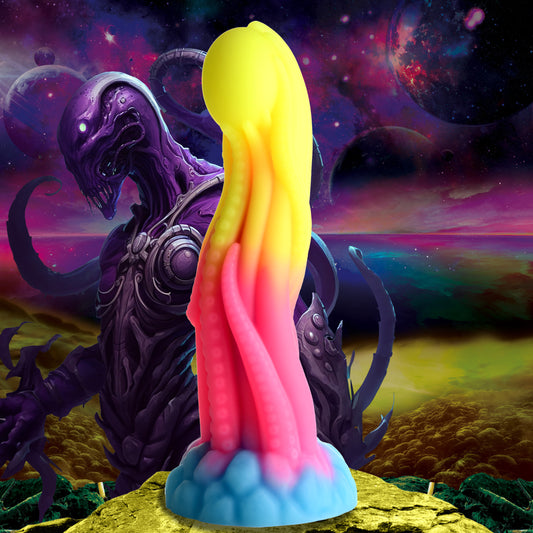 Tenta-Glow Glow-In-The-Dark Silicone Dildo by Creature Cocks