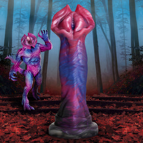 Creature Cocks Demogorgon Silicone Dildo, 8.9 in Suction Base - CC-AH357