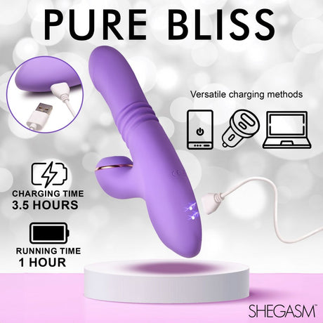 Pro-Thrust Max 14X Thrusting and Pulsing Silicone Rabbit - image 5