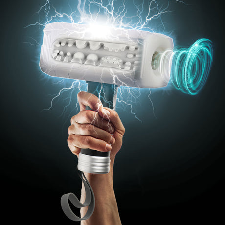 LoveBotz Thunder Stroker Sucking Masturbator — Rechargeable, Textured TPE Sleeve - LB-AH366