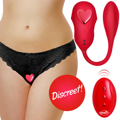 Frisky Double Love Connection Silicone Panty Vibe with Remote - 848518054241