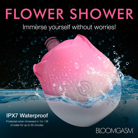 Pulsing Petals Throbbing Rose Clit Stimulator - Pink - image 3