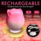 Pulsing Petals Throbbing Rose Clit Stimulator - Pink - image 8
