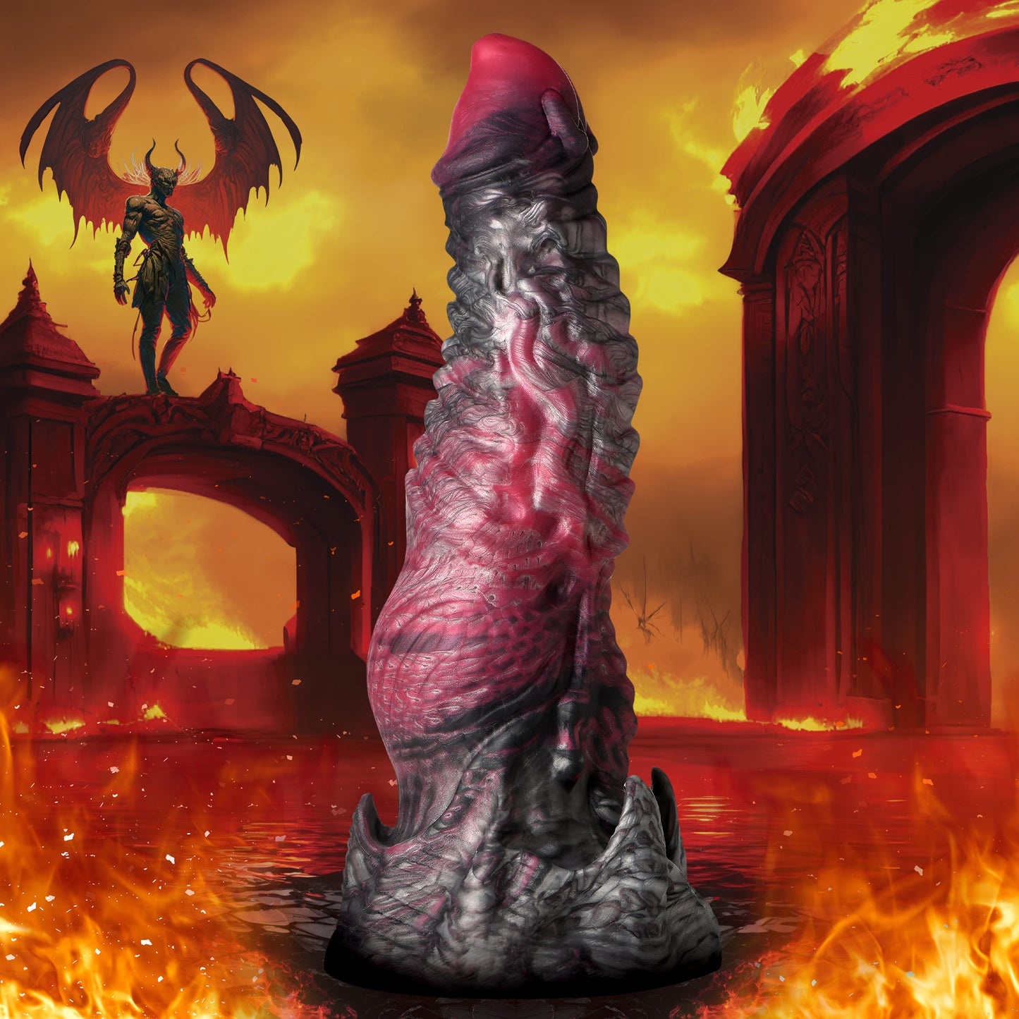 Hades Silicone Dildo - Large by Creature Cocks