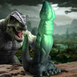 Creature Cocks Dickosaur Silicone Dildo, 7-inch - 848518054586