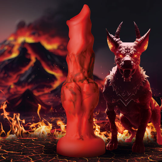 Fire Hound Silicone Dildo - Large by Creature Cocks