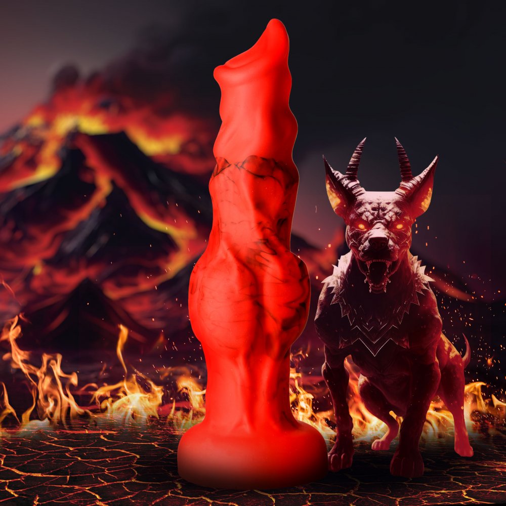 Fire Hound Silicone Dildo - Medium - image 1