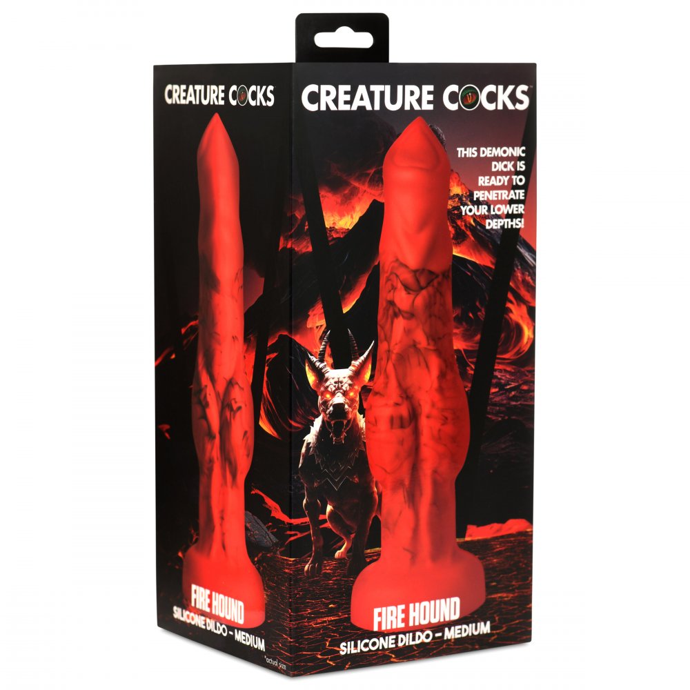 Fire Hound Silicone Dildo - Medium - image 8