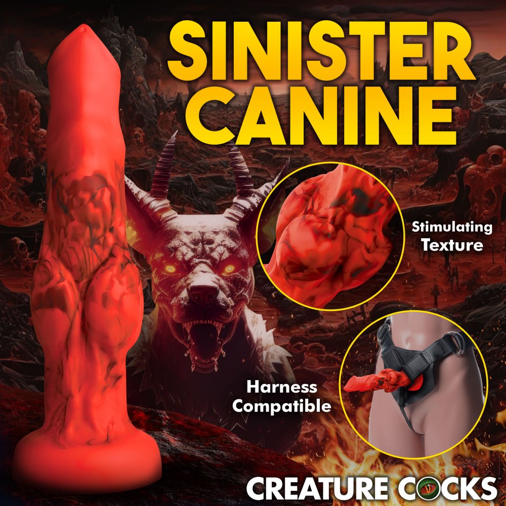 Fire Hound Silicone Dildo - Small - image 6