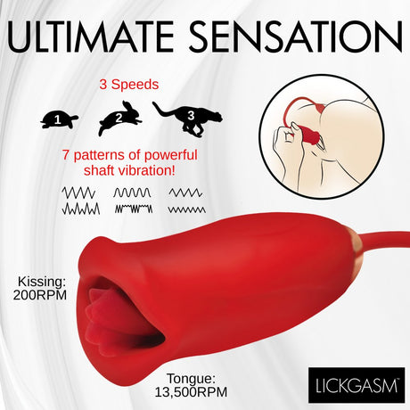 Magic Kiss Clitoral Stimulator with Thrusting Vibrator - image 4