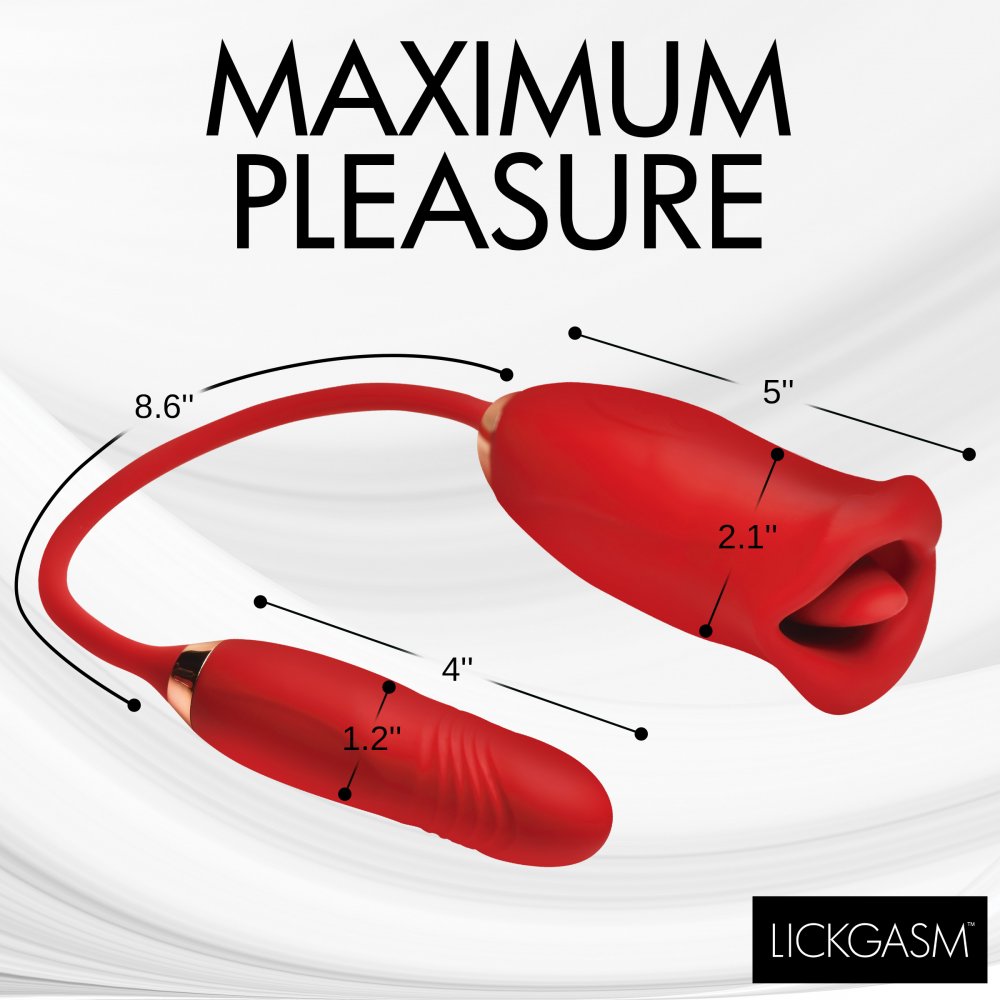 Magic Kiss Clitoral Stimulator with Thrusting Vibrator - image 7