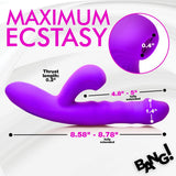 Thrusting and Sucking Silicone Rabbit Vibrator - image 4