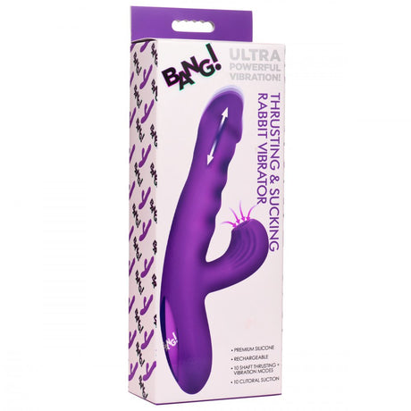 Thrusting and Sucking Silicone Rabbit Vibrator - image 8